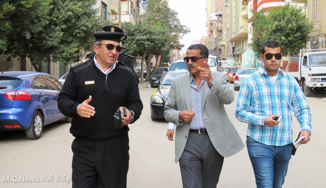 مدير أمن الإسماعيلية أثناء تفقد الحالة الأمنية بوسط المدينة