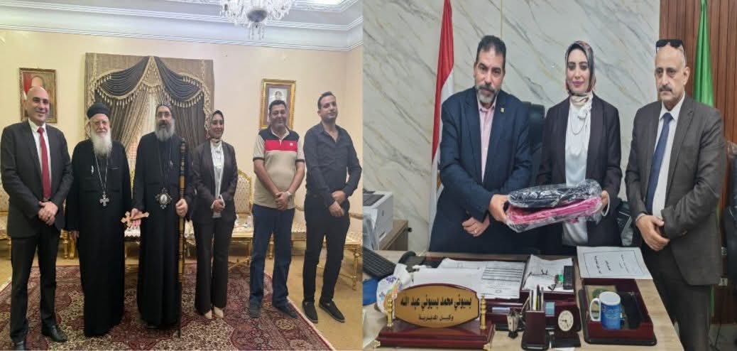 نائبة مجلس الشيوخ عن الدقهلية الدكتورة بسمة هنداوي أثناء مبادرة شنطتي