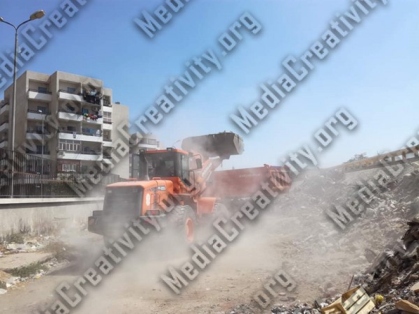محافظ الإسماعيلية يامر بإزالة جبل القمامة من امام محطة قطار الشيخ زايد